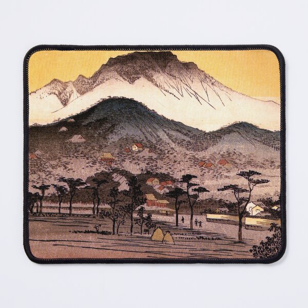 Item preview, Evening view of a temple in the hills, Hiroshige designed and sold by Geraldo Garcia.