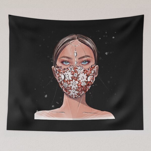 Item preview, Jeweled Face Mask designed and sold by ColorPrint45.