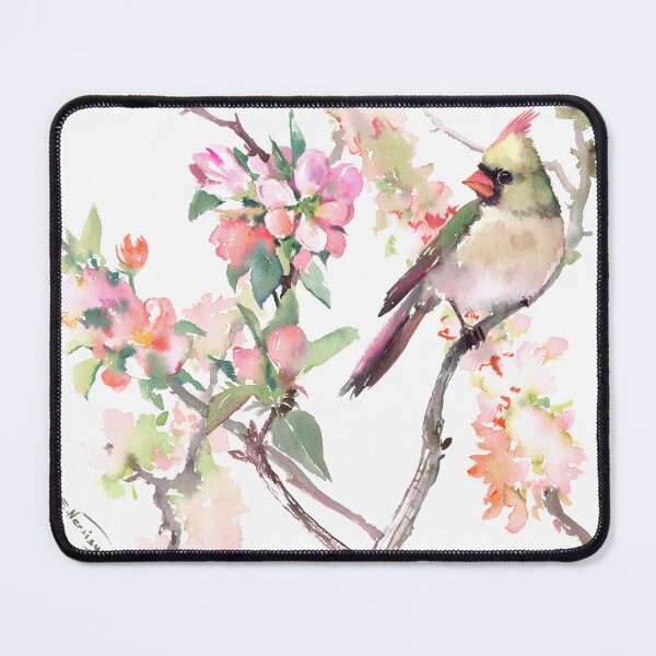 Item preview, Cardinal and Apple Blossom designed and sold by surenart.