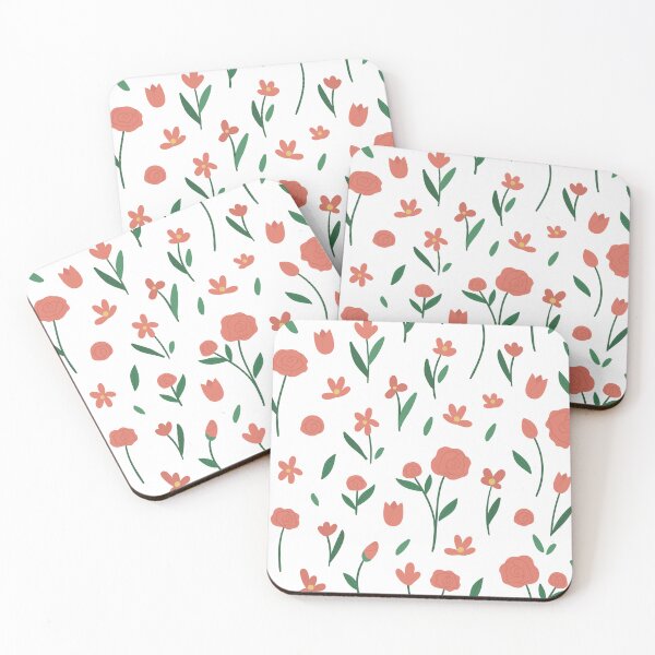 Item preview, Little White PINK Flowers designed and sold by artbyrosse.