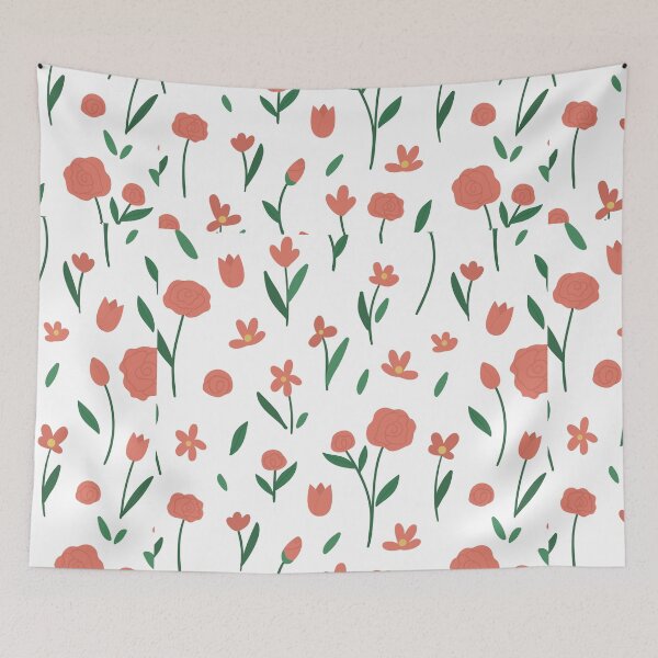 Item preview, Little White PINK Flowers designed and sold by artbyrosse.