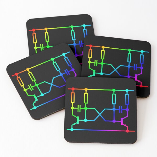Item preview, Electrical circuit diagram (multi-colour) components wiring designed and sold by SolidEarthArt.