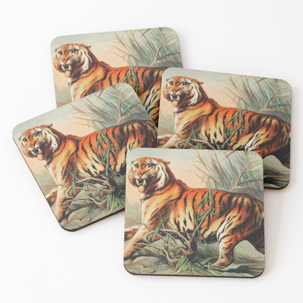 Item preview, Royal Bengal Tiger from Johnson's Household Book of Nature (1880) by John Karst (1836-1922) designed and sold by universegrace.