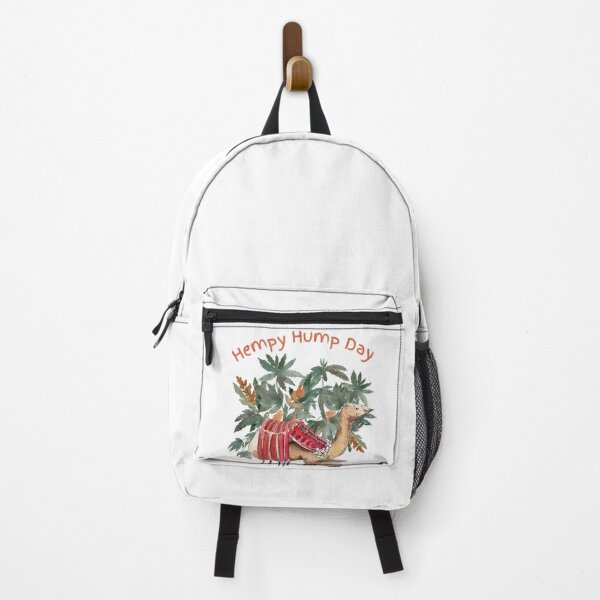 Item preview, Hempy Hump Day Camel with Hemp Plants watercolour Funny Saying designed and sold by TheLomiLoveBus.