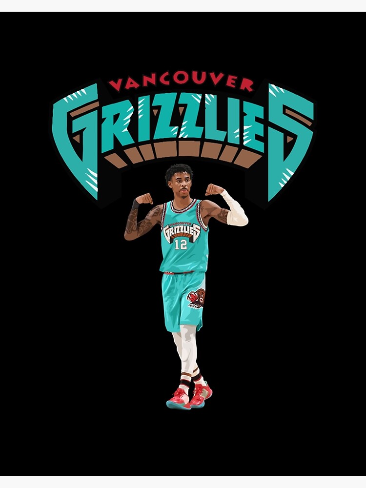 Ja Morant Grizzlies Vancouver Graphic Illustration T Shirt 100