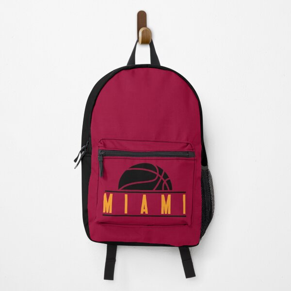 Item preview, Miami basketball modern logo red designed and sold by KMA Home Design.