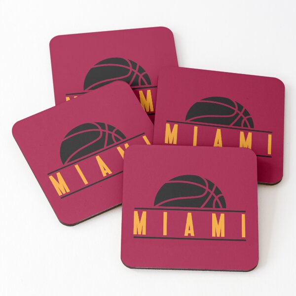 Aperçu de l'œuvre Logo moderne de basket-ball Miami rouge créée et vendue par KMA Home Design.
