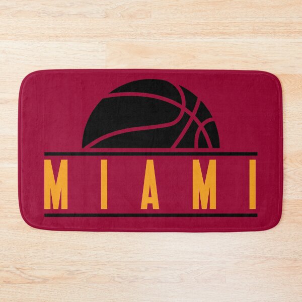 Item preview, Miami basketball modern logo red designed and sold by KMA Home Design.