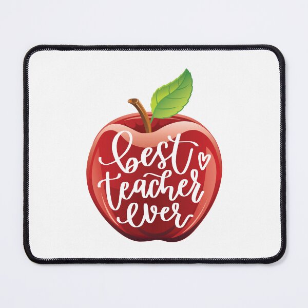Item preview, best teacher ever apple teacher gift designed and sold by TheWildePeach.