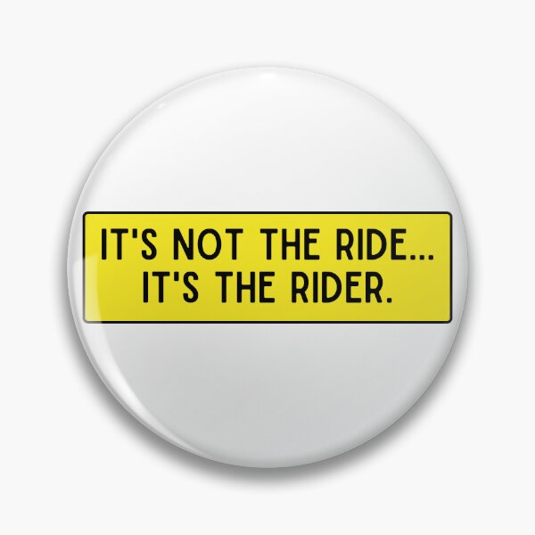 Item preview, IT'S NOT THE RIDE IT'S THE RIDER Cool Motorcycle Sticker designed and sold by thesmokeydogs.