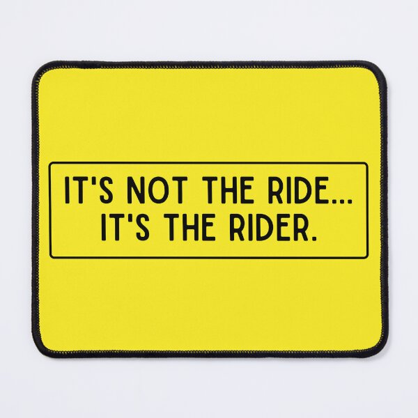Item preview, IT'S NOT THE RIDE IT'S THE RIDER Cool Motorcycle Sticker designed and sold by thesmokeydogs.