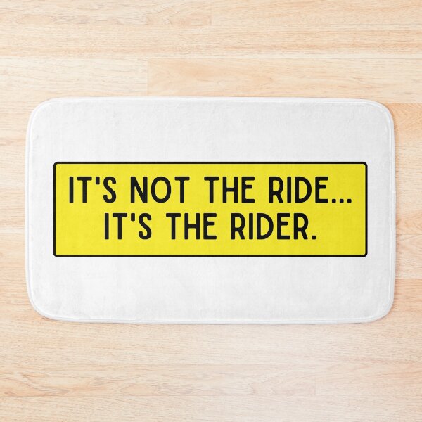 Item preview, IT'S NOT THE RIDE IT'S THE RIDER Cool Motorcycle Sticker designed and sold by thesmokeydogs.