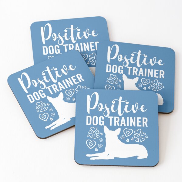 Item preview, Positive Dog Trainer | Hearts and Pretty Typography Dog Training Design designed and sold by arlutai.