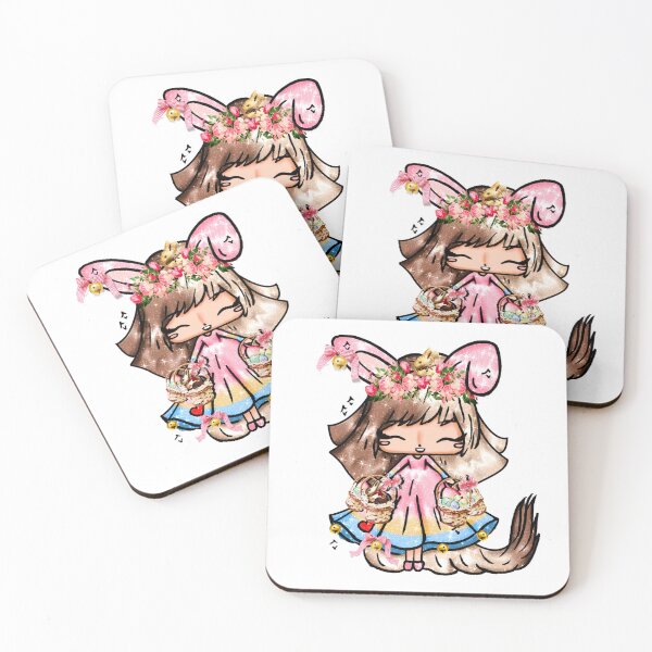 Item preview, Cute Chibi Easter Bunny Pink Spring Kawaii Pastel designed and sold by Jolly-Yosei.