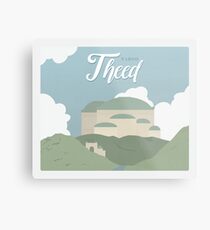 Galactic Travel - Naboo - Theed Metal Print