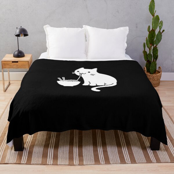 Item preview, Cute Cat Eating Ramen designed and sold by MICHAEROB.