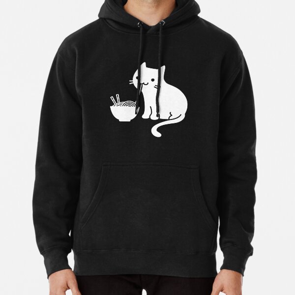 Item preview, Cute Cat Eating Ramen designed and sold by MICHAEROB.