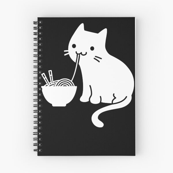 Item preview, Cute Cat Eating Ramen designed and sold by MICHAEROB.