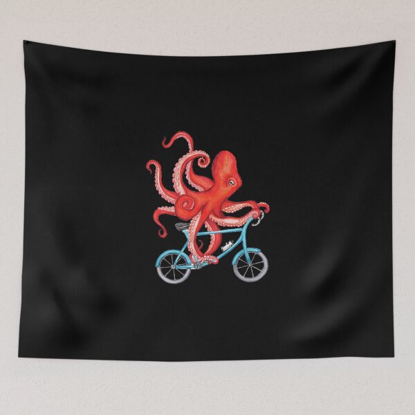 Item preview, Cycling Octopus Sticker designed and sold by samirdari7.
