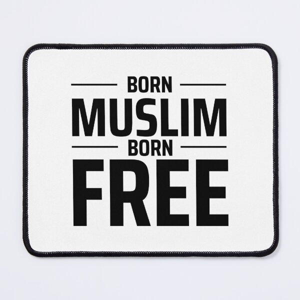 Item preview, born muslim islamic art quotes designed and sold by EfenDesign.