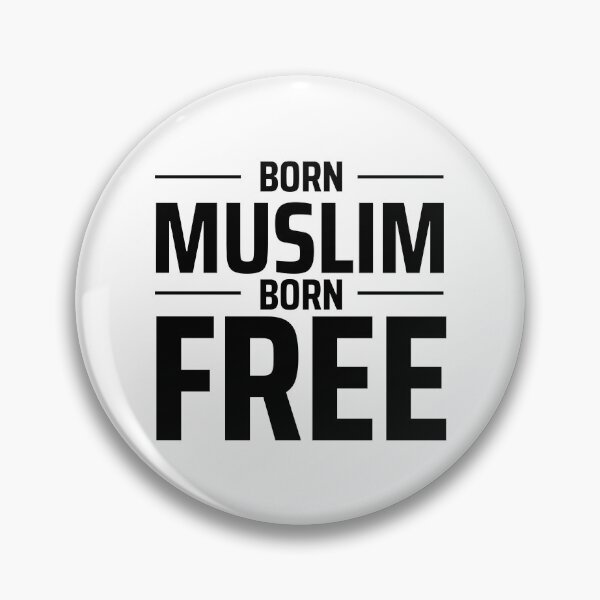 Item preview, born muslim islamic art quotes designed and sold by EfenDesign.