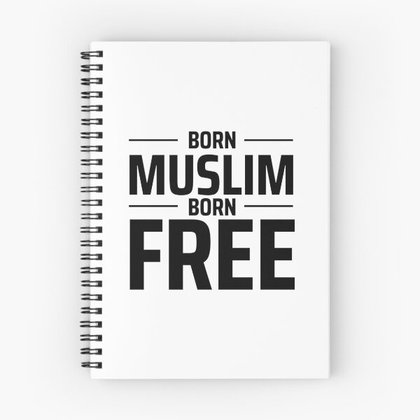 Item preview, born muslim islamic art quotes designed and sold by EfenDesign.