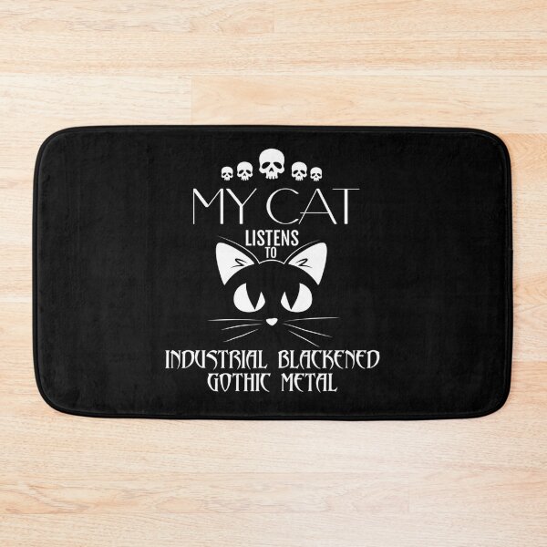 Item preview, My Cat Listens To Industrial Blackened Gothic Metal Racerback Tank Top designed and sold by desireeowe.