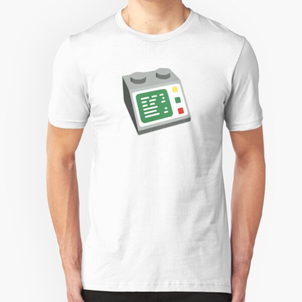 Toy Brick Computer Console Slim Fit T-Shirt