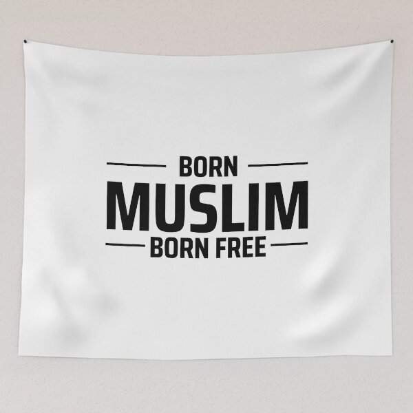 Item preview, born muslim quote islamic art quotes 2 designed and sold by EfenDesign.