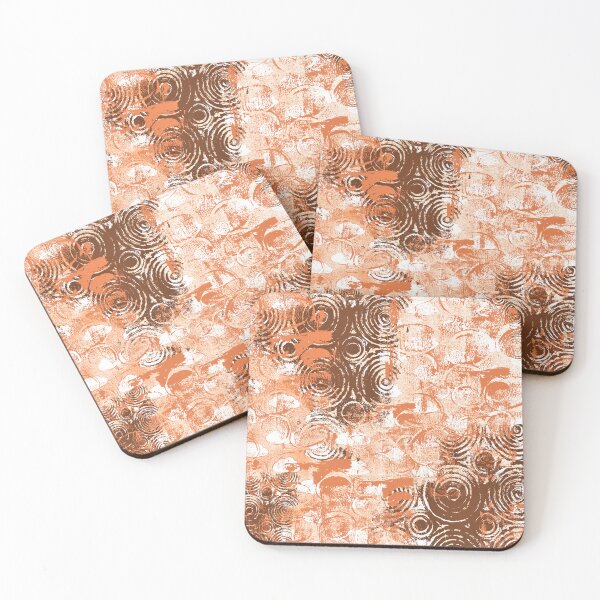 Item preview, Earth Toned Abstract Block Print designed and sold by Minxylynx4.