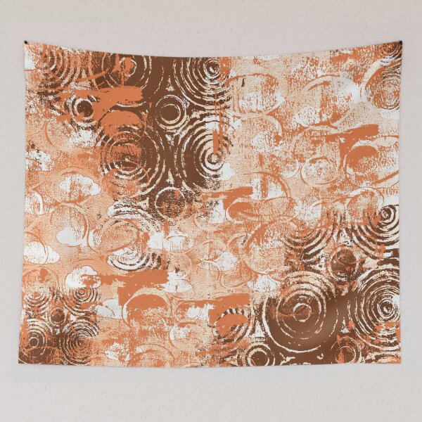 Item preview, Earth Toned Abstract Block Print designed and sold by Minxylynx4.