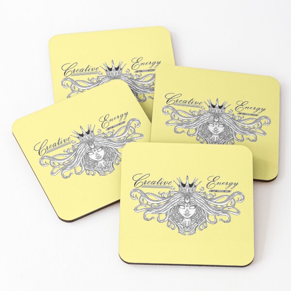 Item preview, WEIRDO - Creative Energy Flo - Beauty - Black and White - Light Yellow designed and sold by hector2ortega.
