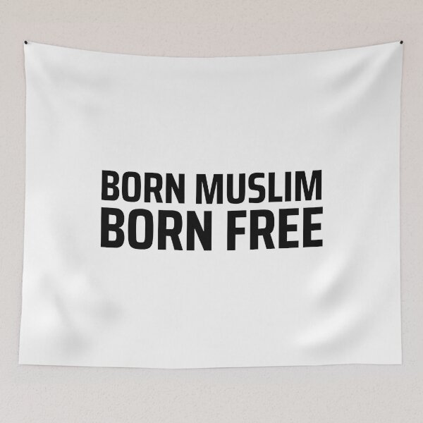 Item preview, born muslim quote islamic art quotes 3 designed and sold by EfenDesign.