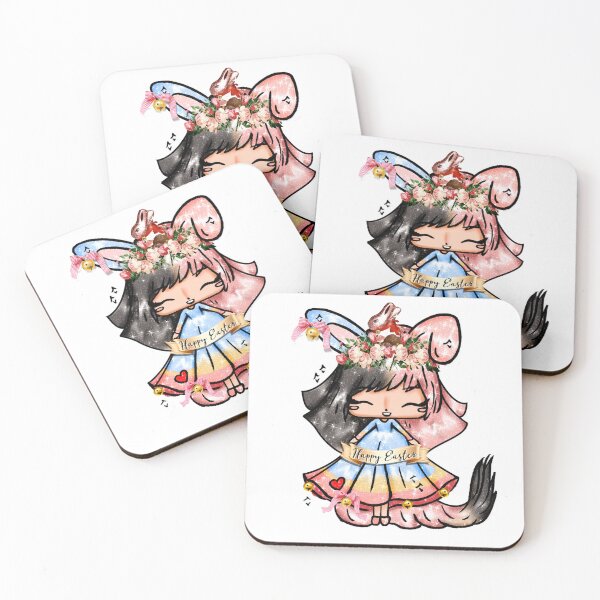 Item preview, Cute Chibi Easter Bunny Blue Spring Kawaii Pastel designed and sold by Jolly-Yosei.
