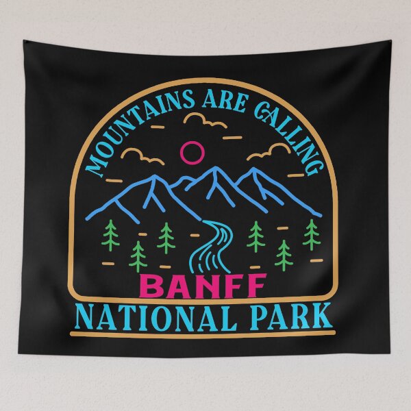 Item preview, Banff national park - lineart designed and sold by Nature-mark.