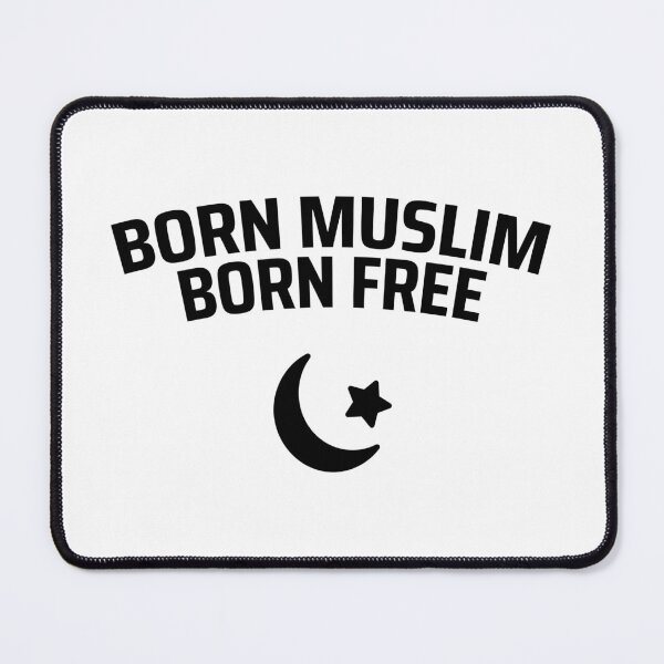 Item preview, born muslim islamic art quotes 4 designed and sold by EfenDesign.