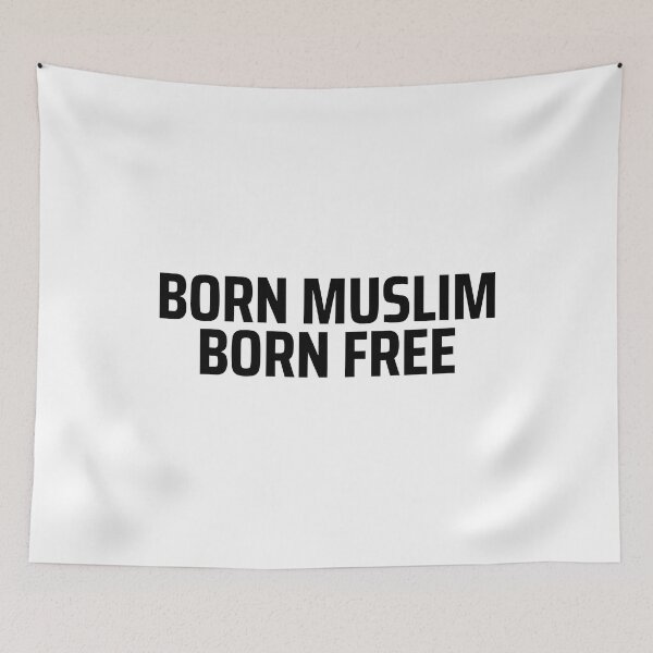 Item preview, born muslim quote islamic art quotes 5 designed and sold by EfenDesign.