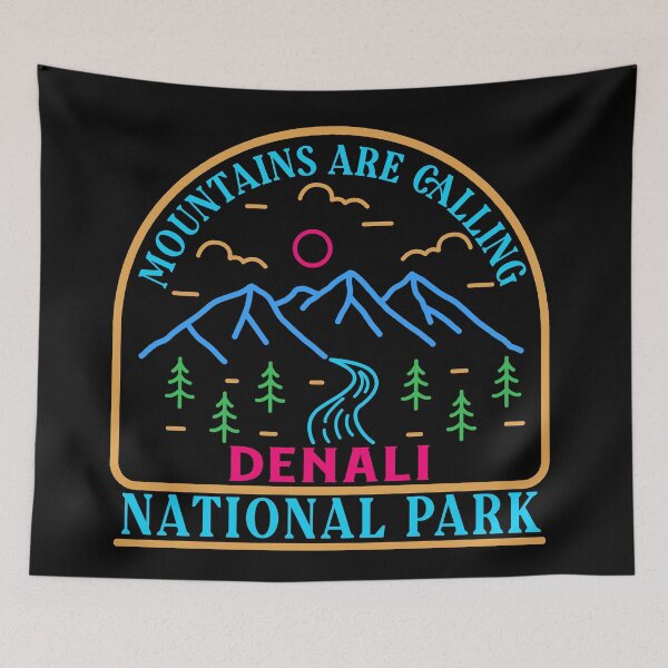 Item preview, Denali national park - lineart designed and sold by Nature-mark.