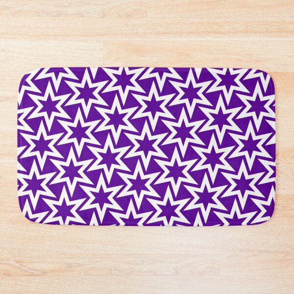 Item preview, White and Purple Star pattern designed and sold by TMBTM.