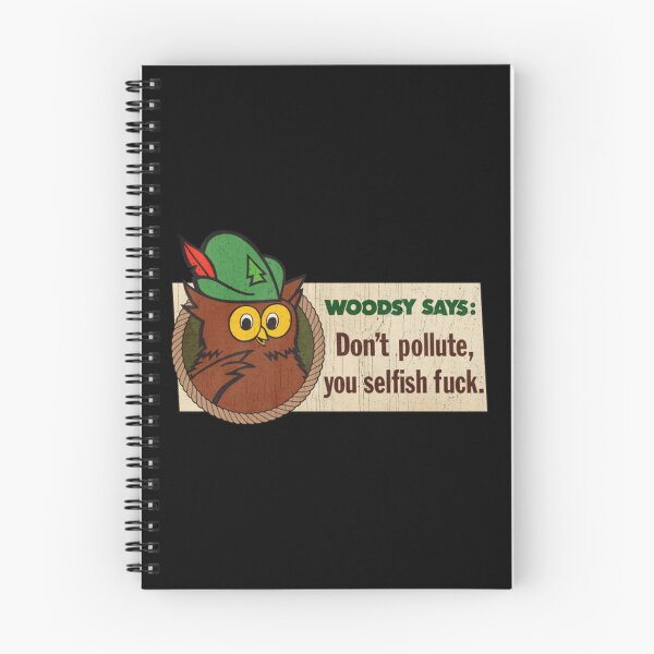 Item preview, Vintage Woodsy Says Don't Pollute, You Selfish Fuck (Distressed) designed and sold by KaiMasteo.