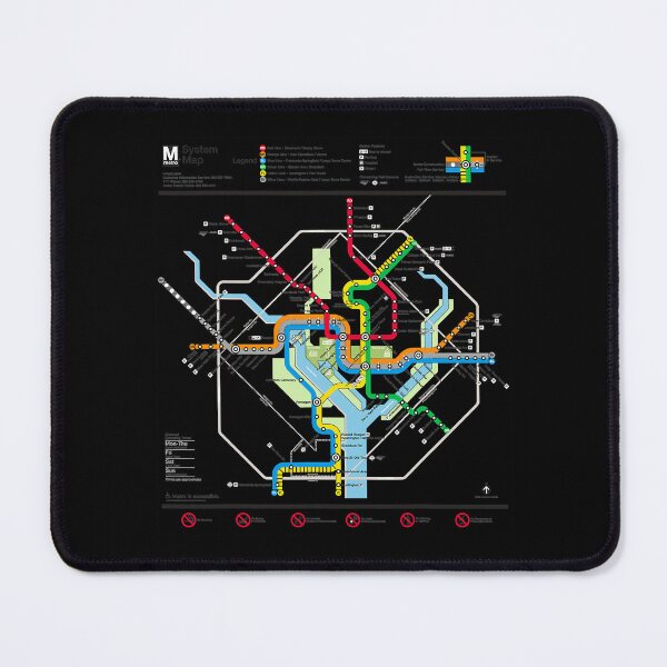 Item preview, Washington DC Metro Map Silver Line  designed and sold by KaiMasteo.