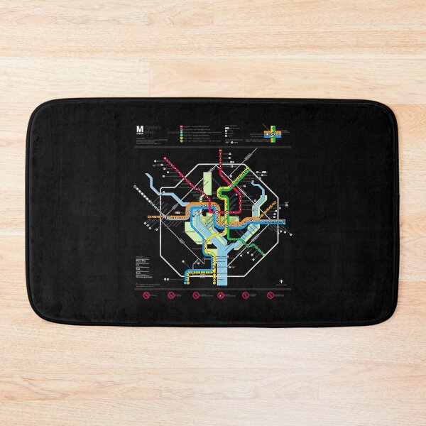 Item preview, Washington DC Metro Map Silver Line  designed and sold by KaiMasteo.