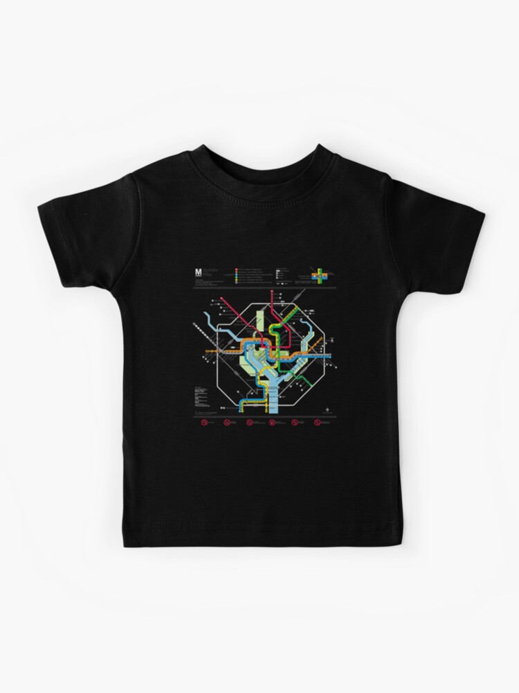 Washington Dc Metro Map Silver Line T-Shirt Washington Dc Metro Map Silver Line T-Shirt