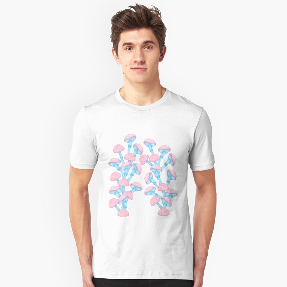 The Garden of Wonderland Mushroom Slim Fit T-Shirt