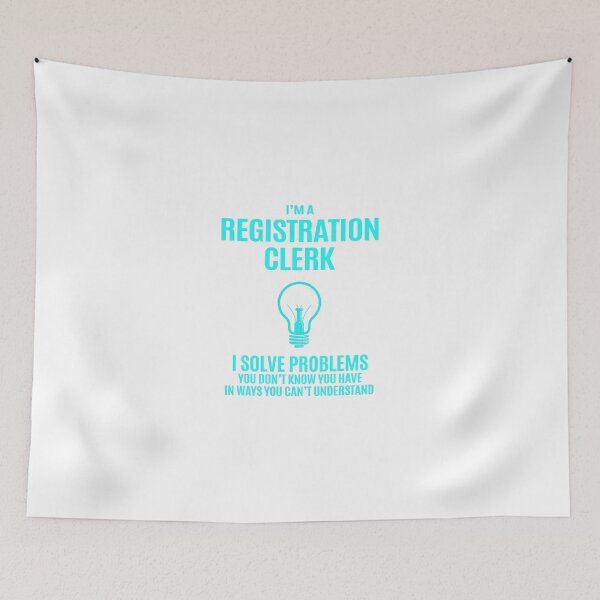 Item preview, Registration Clerk - I Solve Problems Job Gift designed and sold by melissaval2.