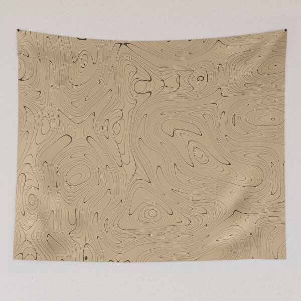 Item preview, Brown and black wavy grid designed and sold by rodentpad.