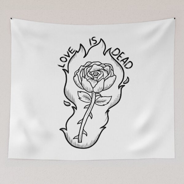 Item preview, Love Is Dead (Black) designed and sold by FennecLoaf.