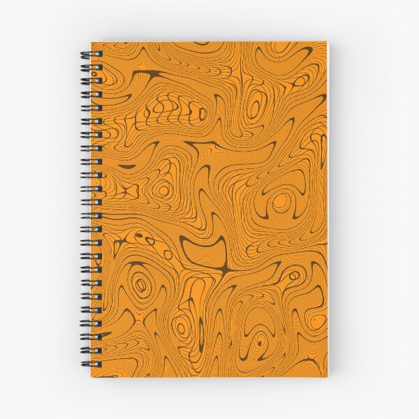 Item preview, Orange and black wavy grid designed and sold by rodentpad.