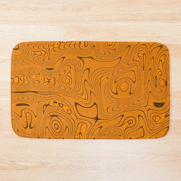 Item preview, Orange and black wavy grid designed and sold by rodentpad.
