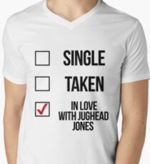 Single, Taken, In love with Jughead Jones Men's V-Neck T-Shirt